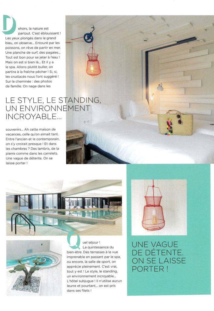 Parution de l'hôtel Ibis Styles Châtelaillon-plage sur le thème marin dans le livre collector d'Ibis Styles