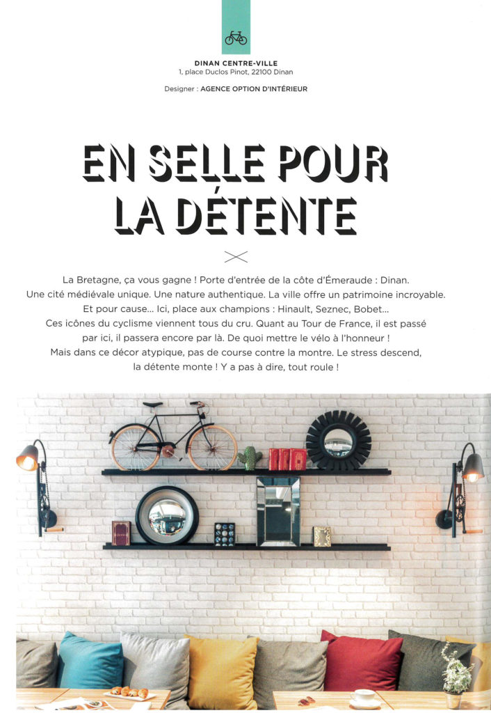 Publication de l'Ibis Styles de Dinan dans le livre collector d'Ibis Styles