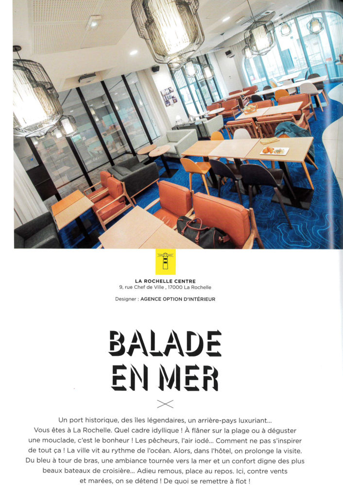 Publication de l'Ibis Styles de La Rochelle Centre dans le livre collector d'Ibis Styles