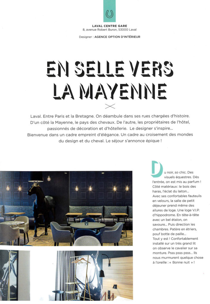 Publication de l'Ibis Styles de Laval dans le livre collector d'Ibis Styles