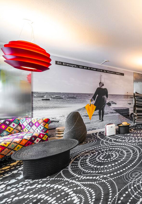 Rénovation et décoration des services généraux de l'hôtel Ibis Styles de Saint Brieuc