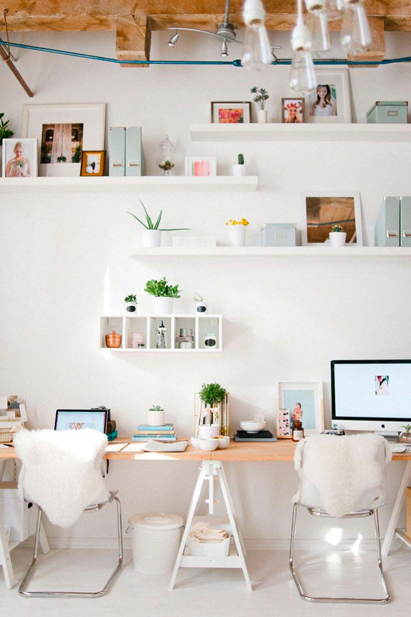 Comment décorer son bureau au travail ou à domicile. Inspiration et  conseils en 73 photos