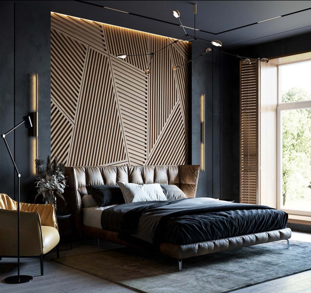 Deco Murale Noir Et Bois Le noir en décoration intérieure | Tendance élégante - Option d'Intérieur