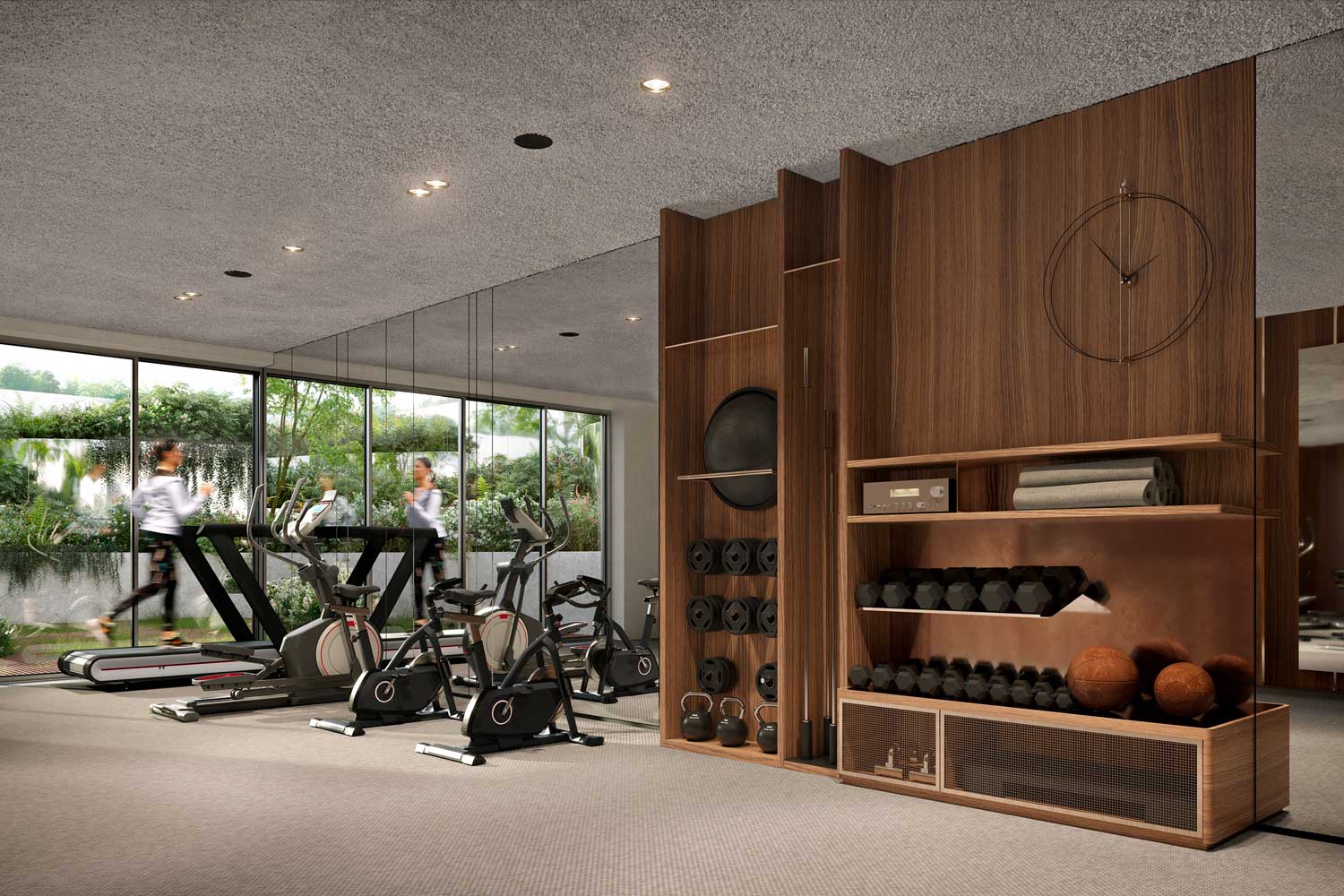 Support Vertical Pour Haltères - Rangement Compact Pour Salle De Gym Maison, Polypropylène, Charge Lourde