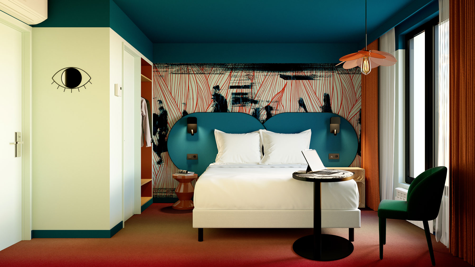 Chambre Ibis Styles inspirée de l'ambiance parisienne