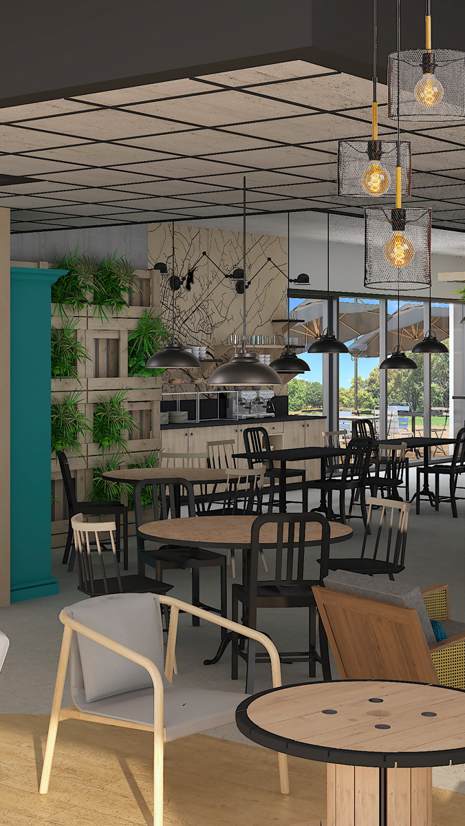 Décoration et architecture d'intérieur pour l'hôtel Greet Orthez
