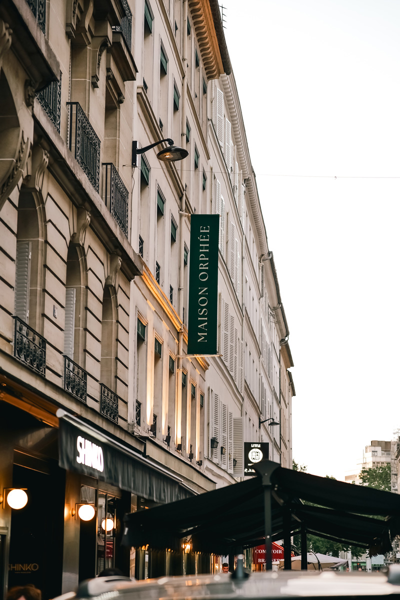 Façade Maison Orphée rue du Vignon à Paris.