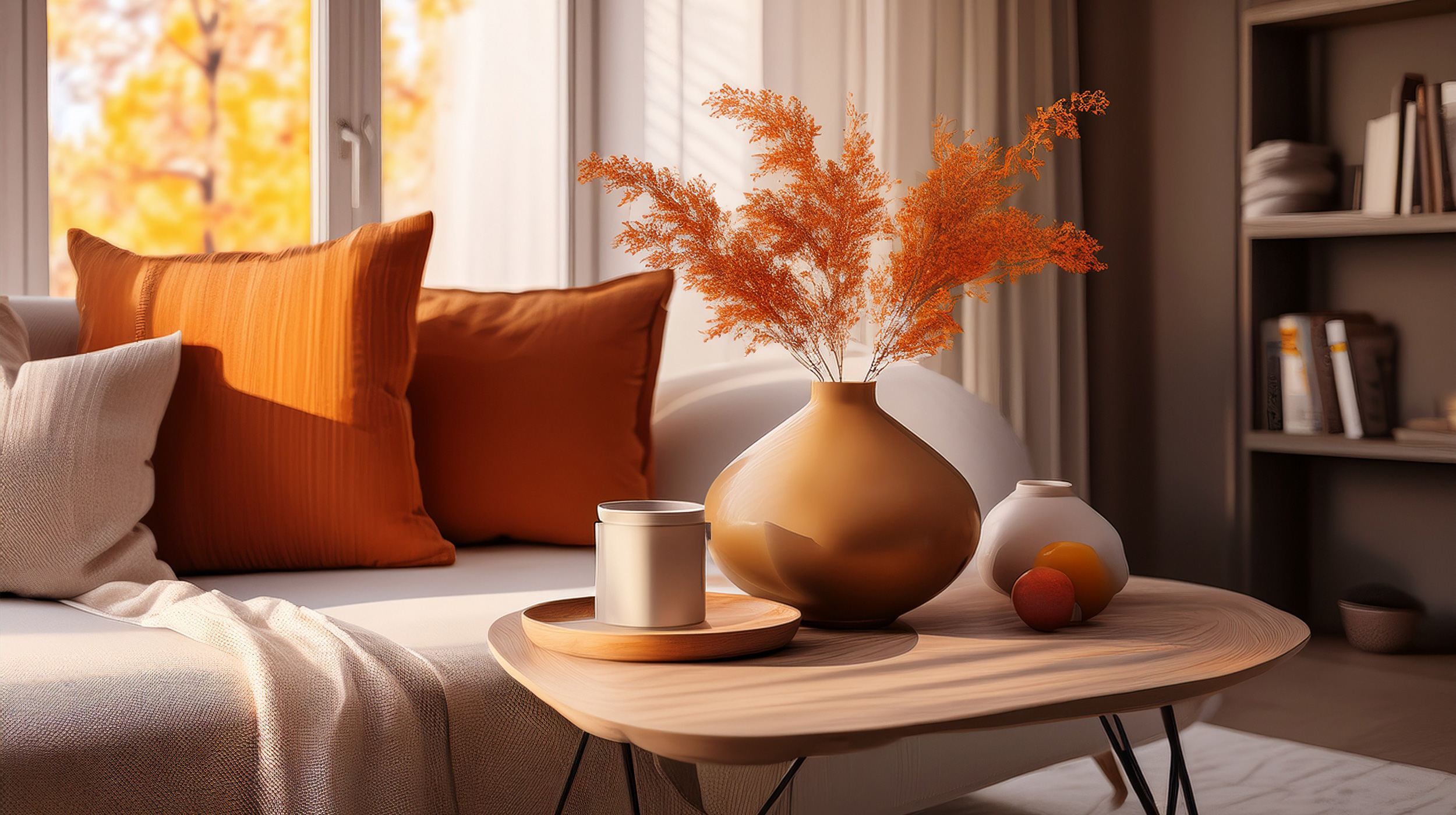 Décoration intérieur pour la saison de l'automne.