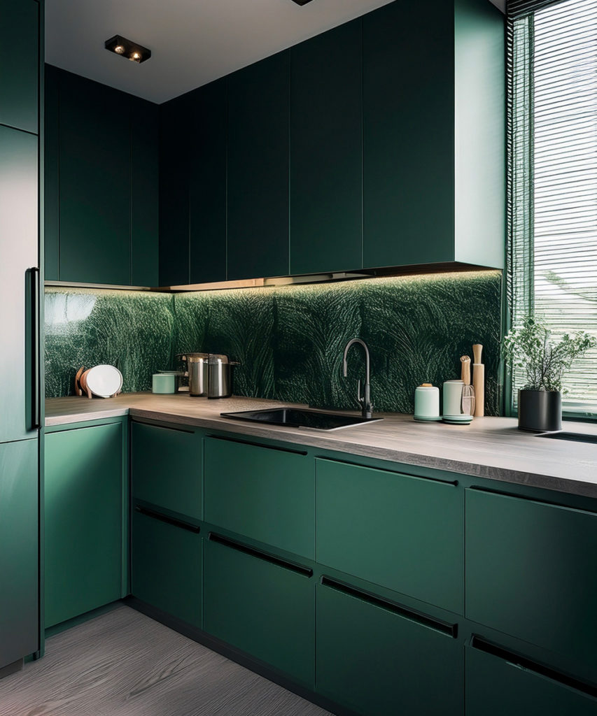 Verts profonds en décoration intérieure pour un style naturel
