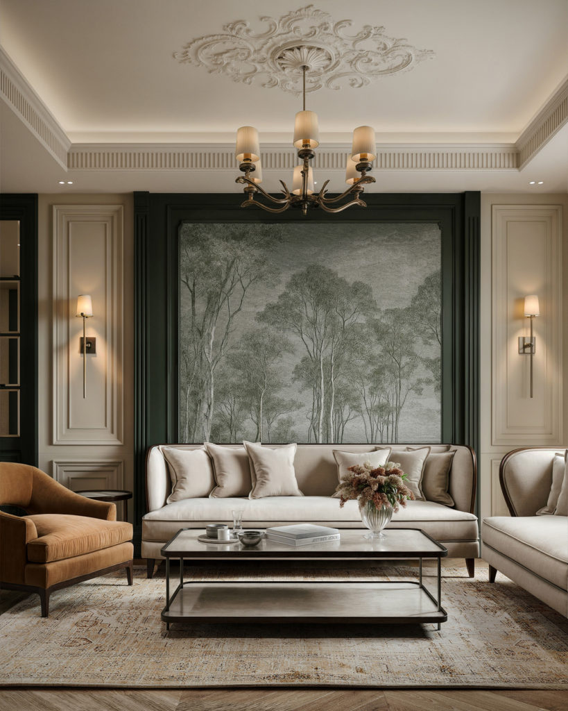 Verts profonds en décoration intérieure pour un style naturel