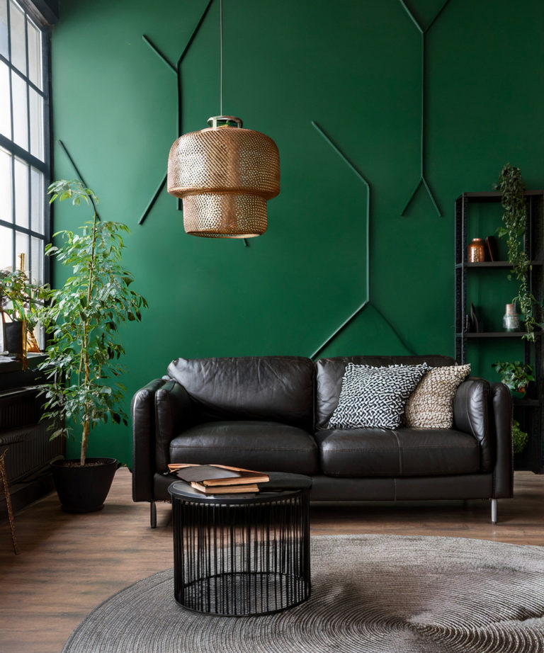 Verts profonds en décoration intérieure pour un style naturel