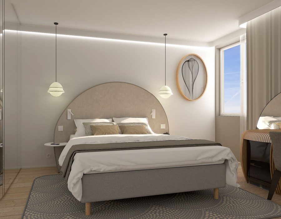 Concept-decoratif-chambre-hotel-radiate-rondeur-couleur-douce-et-bois